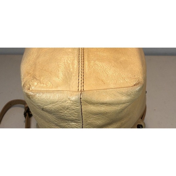 Joelle Hawkens Victory Folder Tan Leather Satchel Convertible Bag Purse READ - Picture 6 of 12